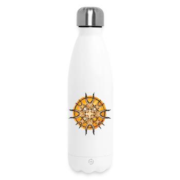 Sun Star Mandala Radial - Insulated Water Bottle 500 ml - white - Front