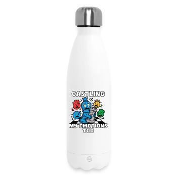 Que je roque aussi mes émotions - Bouteille isotherme 500 ml - blanc - Devant