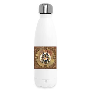 Steampunk Pharaoh Fox - Insulated Water Bottle 500 ml - white - Front