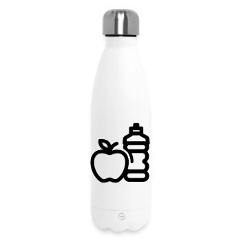 Gesunder Lebensstil - Thermosflasche 500 ml - Weiß - Vorne
