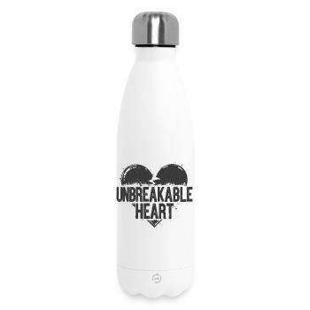 Déclaration de cœur incassable - Bouteille isotherme 500 ml - blanc - Devant