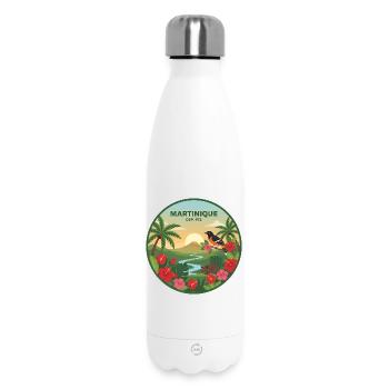 Martinique 972 - Insulated Water Bottle 500 ml - white - Front