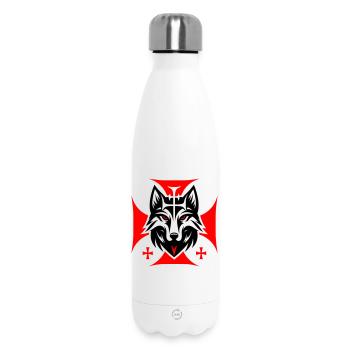 Demon Silhouette - Insulated Water Bottle 500 ml - white - Front