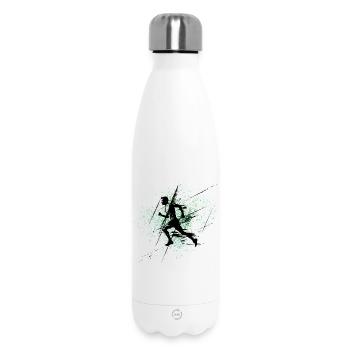 Green Spray Runner - Insulated Water Bottle 500 ml - white - Front