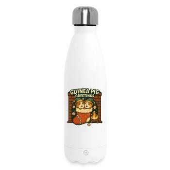 Salutations au cochon d’Inde - Bouteille isotherme 500 ml - blanc - Devant