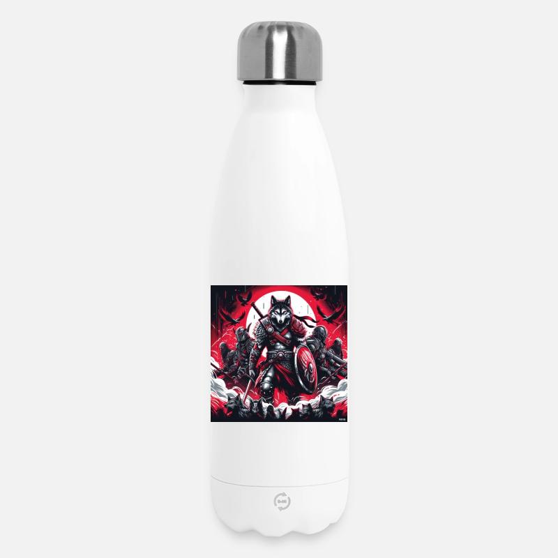 Les loups de la Légion Pourpre - Bouteille isotherme 500 ml - blanc