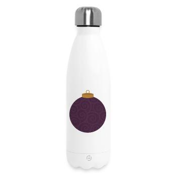 Wirbellila Ornament - Thermosflasche 500 ml - Weiß - Vorne