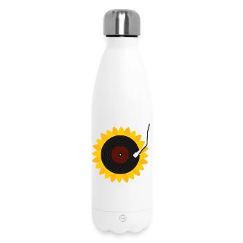 Sunflower Record - Insulated Water Bottle 500 ml - white - Front