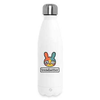 Bunny 67 : Créateur de tendances - Bouteille isotherme 500 ml - blanc - Devant