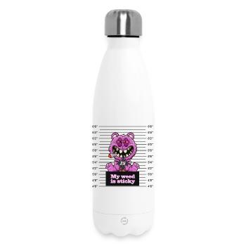 My weed is sticky - Thermosflasche 500 ml - Weiß - Vorne