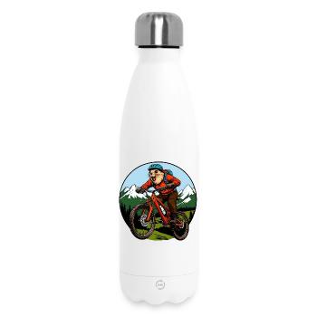 Murmeltiere Biker / Freeride Biking - Thermosflasche 500 ml - Weiß - Vorne