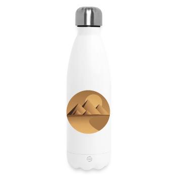 Cercle des pyramides solaires du désert - Bouteille isotherme 500 ml - blanc - Devant