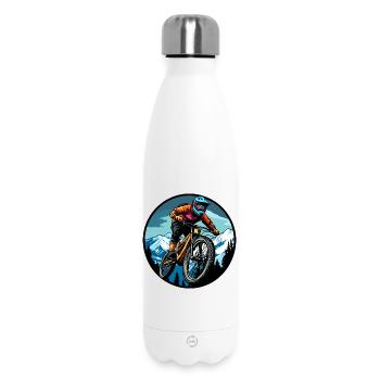 Freeride Biker - Thermosflasche 500 ml - Weiß - Vorne