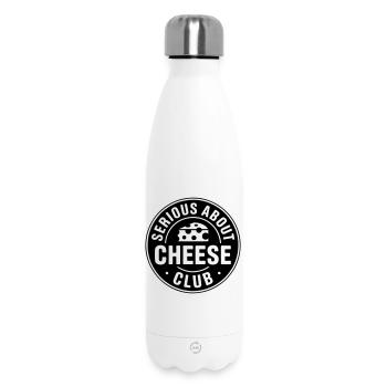 Käse - Serious about cheese club - Käseliebhaber - Thermosflasche 500 ml - Weiß - Vorne