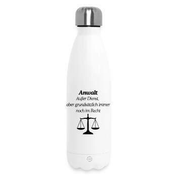 Anwalt immer im Recht - Thermosflasche 500 ml - Weiß - Vorne