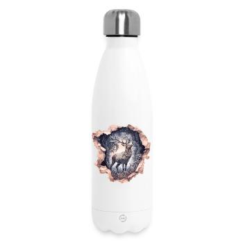 Deer Starry Sky - Insulated Water Bottle 500 ml - white - Front