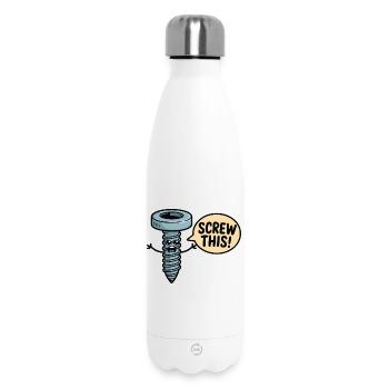 Au diable ce personnage de dessin animé qui se fait oublier - Bouteille isotherme 500 ml - blanc - Devant