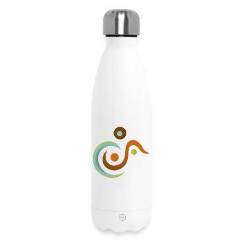 Yoga design_11 - Insulated Water Bottle 500 ml - white - Front