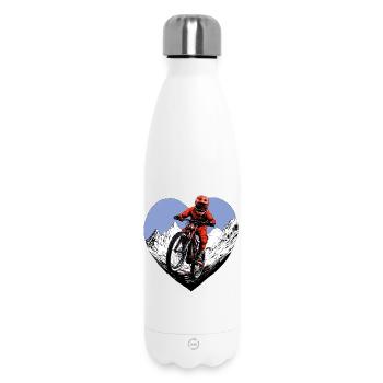 Amour du VTT - Bouteille isotherme 500 ml - blanc - Devant