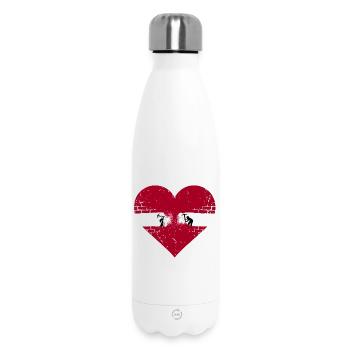 Love Souls reconnectés se retrouvent - Bouteille isotherme 500 ml - blanc - Devant