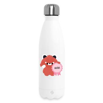 Certified Awkward Red Panda - Insulated Water Bottle 500 ml - white - Front
