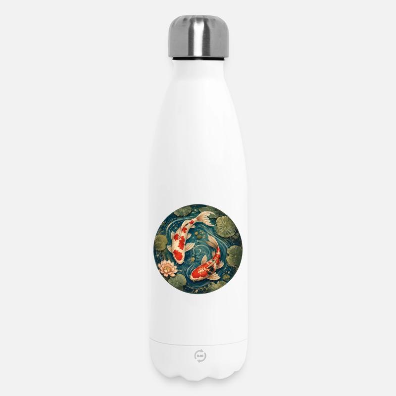 Koi Teich - Thermosflasche 500 ml - Weiß
