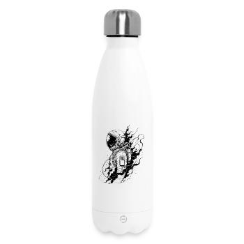 Astronaut zwischen Sternenstaub und Ewigkeit - Thermosflasche 500 ml - Weiß - Vorne