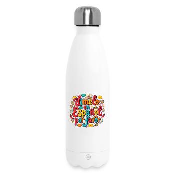 Dimelo En Espanol Por Favor - Bouteille isotherme 500 ml - blanc - Devant