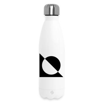 Noir et blanc - Bouteille isotherme 500 ml - blanc - Devant