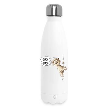 Guck Guck Erdmännchen I Wildtier Tiere - Thermosflasche 500 ml - Weiß - Vorne