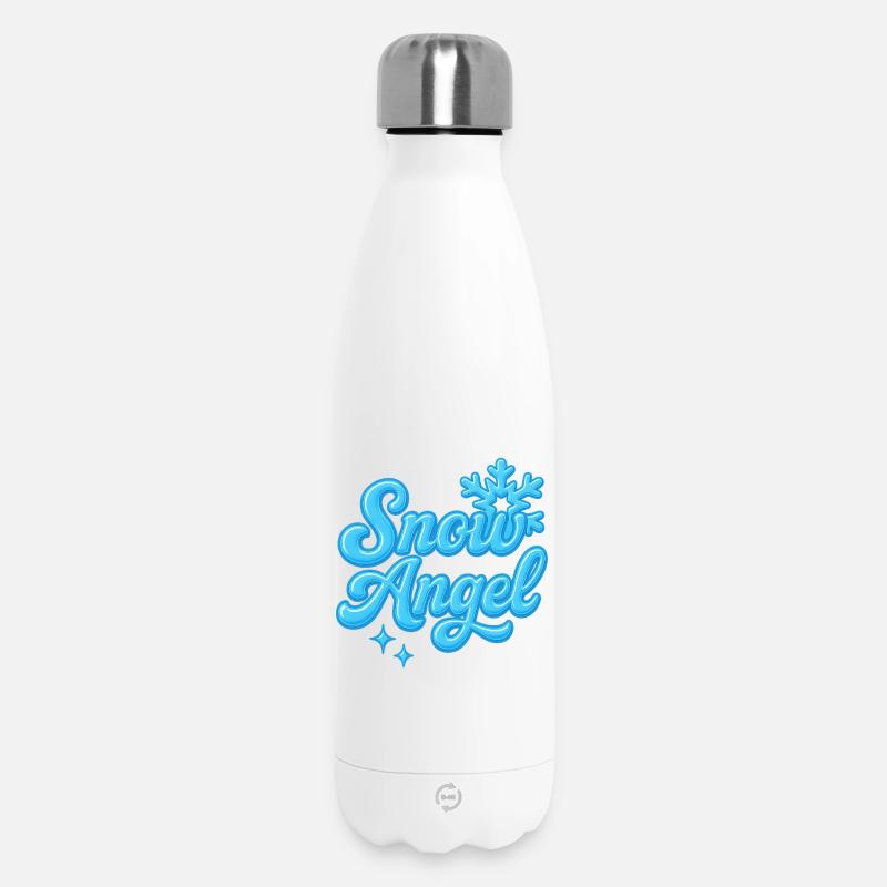 Angle de neige / Y2K Statement Design - Bouteille isotherme 500 ml - blanc