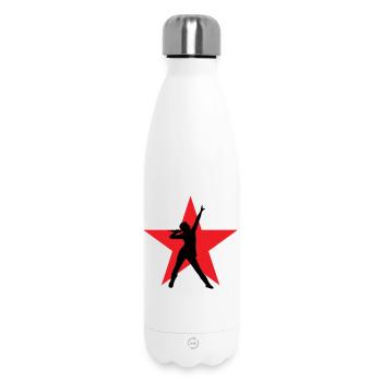 Sänger – Sänger – Lied – Gesang - Thermosflasche 500 ml - Weiß - Vorne