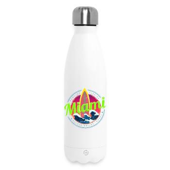 Miami Florida Surf Design Vintage Souvenir - Thermosflasche 500 ml - Weiß - Vorne