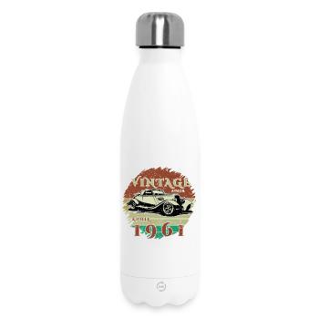 65. Geburtstag - Klassiker - Vintage since 04/1961 - Thermosflasche 500 ml - Weiß - Vorne