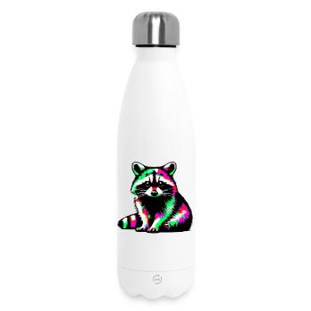 Raccoon - Insulated Water Bottle 500 ml - white - Front