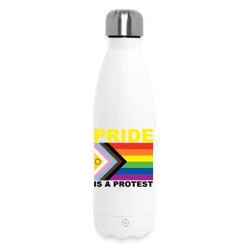 Pride is a Protest - Thermosflasche 500 ml - Weiß - Vorne