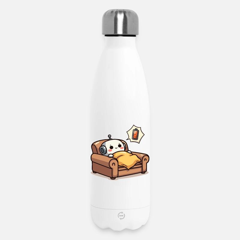 Energy-saving robot - Insulated Water Bottle 500 ml - white