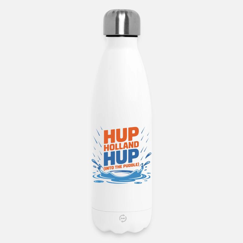 Hup Holland Hup Éclaboussure de flaque - Bouteille isotherme 500 ml - blanc