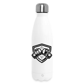 Boxing Gloves Coat of Arms - Insulated Water Bottle 500 ml - white - Front