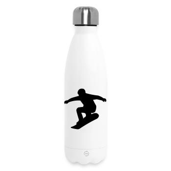 Snowboarders - Insulated Water Bottle 500 ml - white - Front
