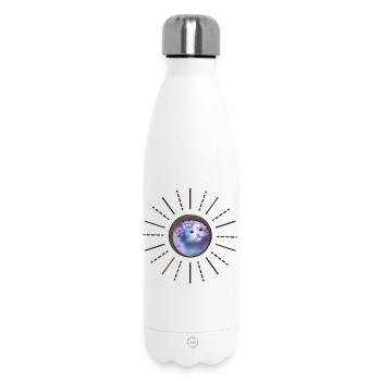 Cute kitten in soft colors - Insulated Water Bottle 500 ml - white - Front