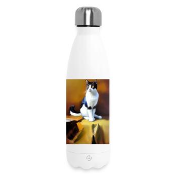Katzen Bild - Thermosflasche 500 ml - Weiß - Vorne