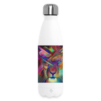 Lion Head - Insulated Water Bottle 500 ml - white - Front