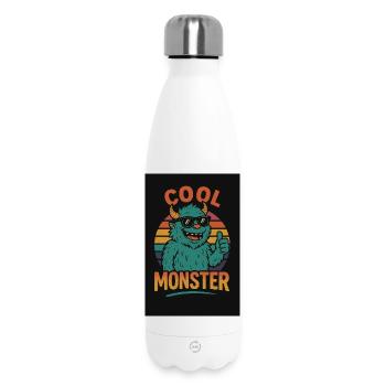 Monstre cool - Bouteille isotherme 500 ml - blanc - Devant