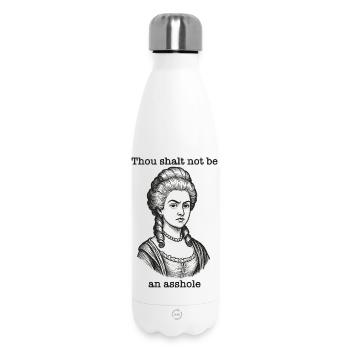 It's simple: don't be an asshole - Insulated Water Bottle 500 ml - white - Front