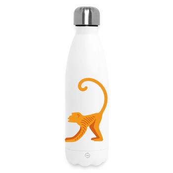 Orangutan line logo - Insulated Water Bottle 500 ml - white - Front