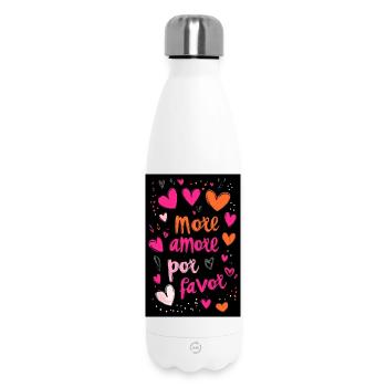 More Amore, Por Favor Poster - Insulated Water Bottle 500 ml - white - Front