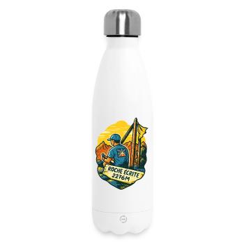 Trail rocks written - Insulated Water Bottle 500 ml - white - Front