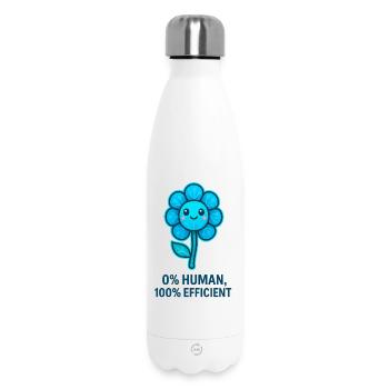 Robot Fleurs 0 % Humain - Bouteille isotherme 500 ml - blanc - Devant