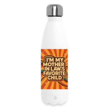Mother-In-Law's Favorite Child - Insulated Water Bottle 500 ml - white - Front